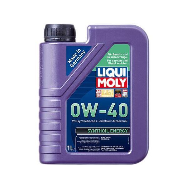 

Синтетическое моторное масло Liqui Moly Synthoil Energy SAE 0W-40 1 л.
