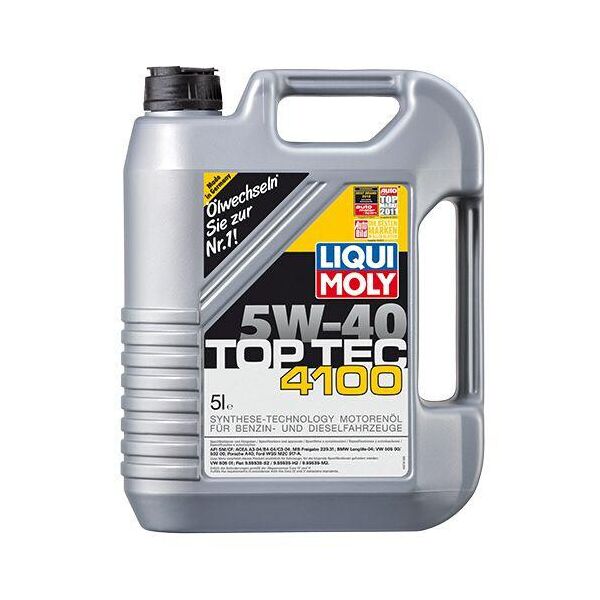 

Синтетическое моторное масло Liqui Moly Top Tec 4100 SAE 5W-40 5 л.