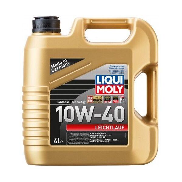 

Полусинтетическое моторное масло Liqui Moly Leichtlauf 10W-40 4 л.
