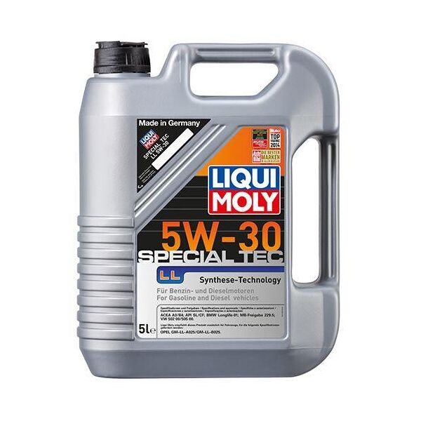 

Синтетическое моторное масло Liqui Moly Special Tec LL SAE 5W-30 5 л.
