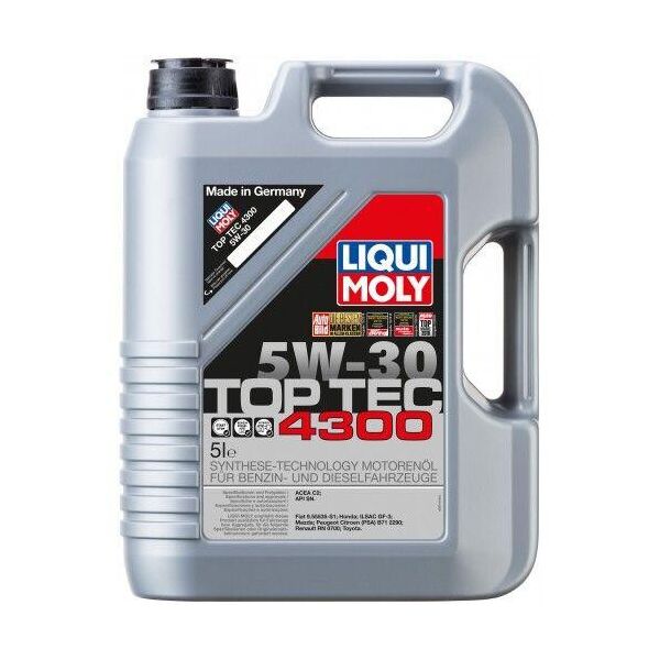 

Синтетическое моторное масло Liqui Moly Top Tec 4300 SAE 5W-30 5 л.