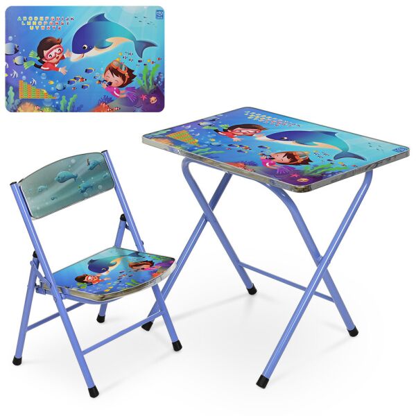 

Столик со стульчиком складной Bambi Дельфин A19-dolphin Blue (A19-dolphin)