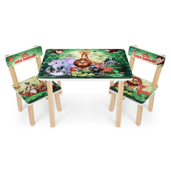 

Столик с 2-мя стульчиками Bambi Wild Animals 501-83(EN) Green (501-83(EN))