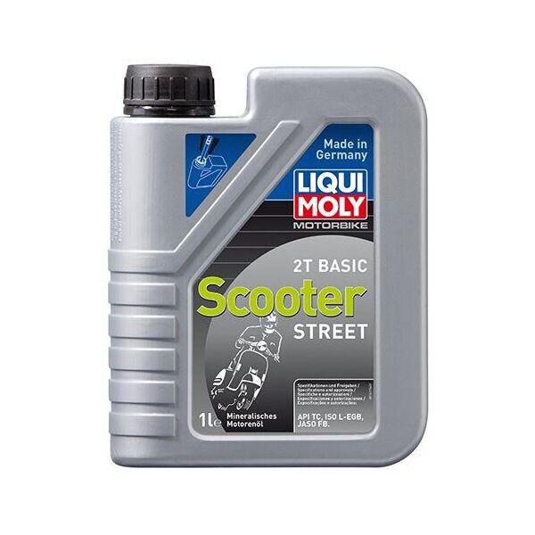 

Масло для 2-тактных двигателей LIQUI MOLY Motorbike 2T Basic Scooter 1 л.