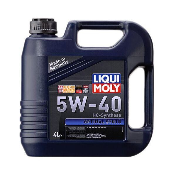

Синтетическое моторное масло Liqui Moly Optimal Synth SAE 5W-40 4 л.