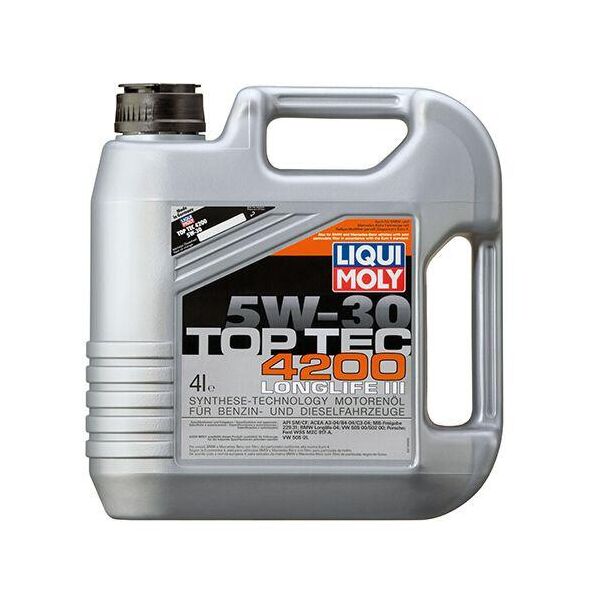 

Синтетическое моторное масло Liqui Moly Top Tec 4200 SAE 5W-30 4 л.