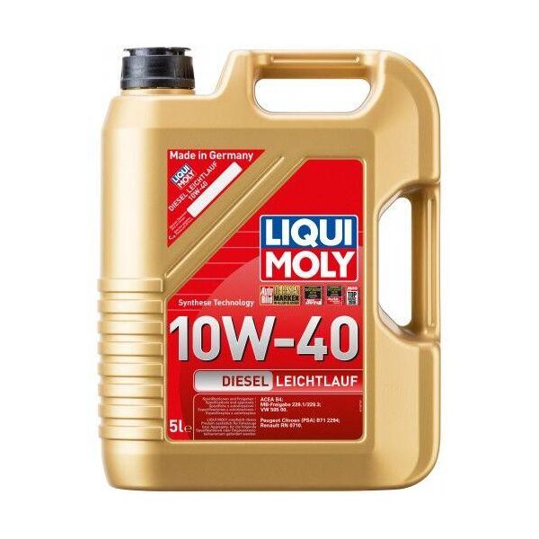 

Полусинтетическое моторное масло Liqui Moly Diesel Leichtlauf 10W40 5 л.