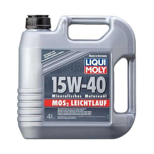 

Минеральное моторное масло Liqui Moly MoS2 Leichtlauf SAE 15W-40 4 л.