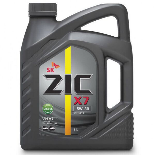 

Моторное масло ZIC X7 5W-30 Diesel, 6л.