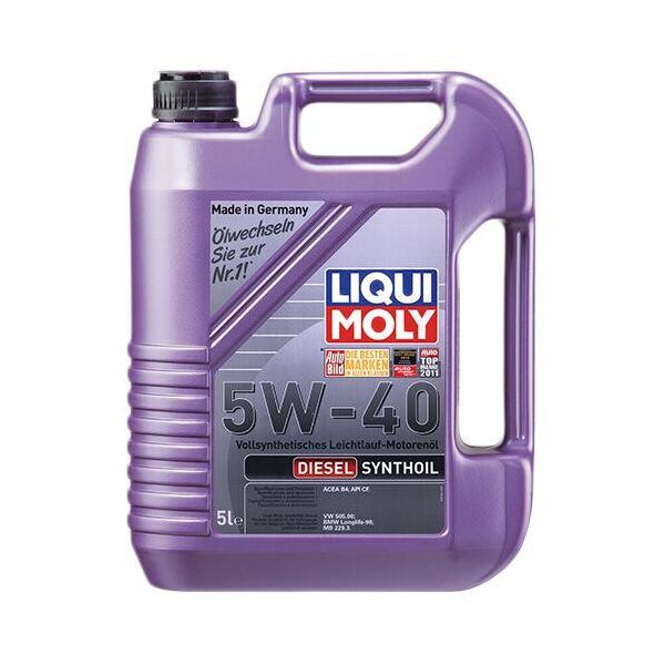 

Синтетическое моторное масло Liqui Moly Diesel Synthoil SAE 5W-40 5 л.