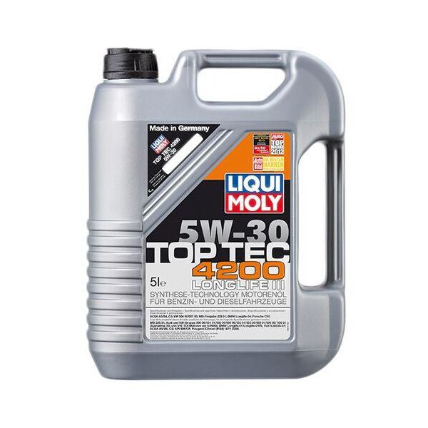 

Синтетическое моторное масло Liqui Moly Top Tec 4200 SAE 5W-30 5 л.