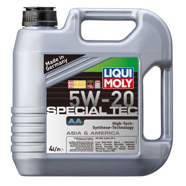 

Синтетическое моторное масло Liqui Moly SPECIAL TEC AA 5W-20 4 л.