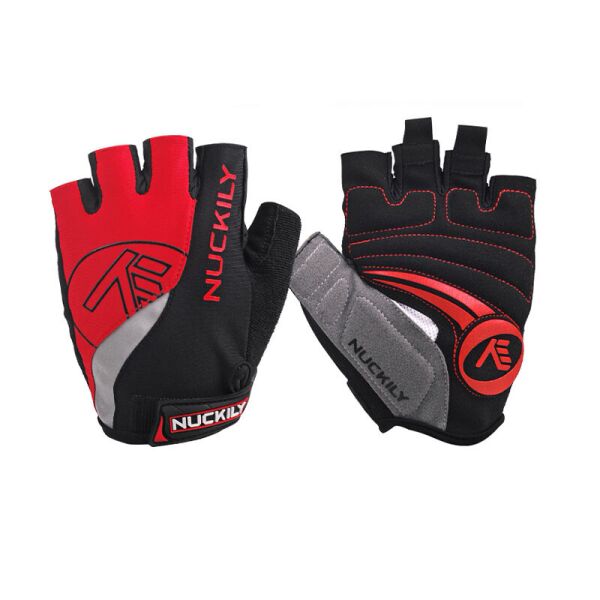

Перчатки велосипедные Nuckily PC01 L Red без пальцев спортивные для велосипеда (F_7323-24718)