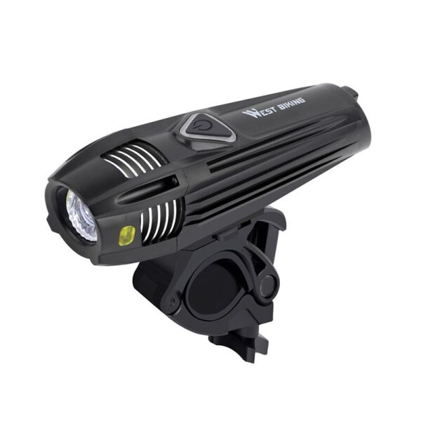 

Велосипедная фара West Biking 0701263 Black + Silver металлическая велофара LED фонарь для велосипеда (F_5105-15553)