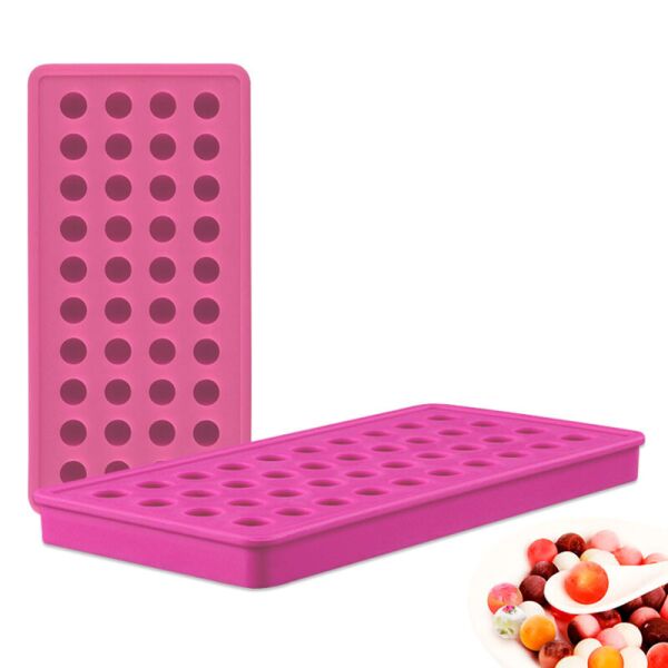 

Силиконовая форма для льда CUMENSS B-1012 Pink 40 ячеек гнущаяся для быстрого замораживания (F_3470-13122)