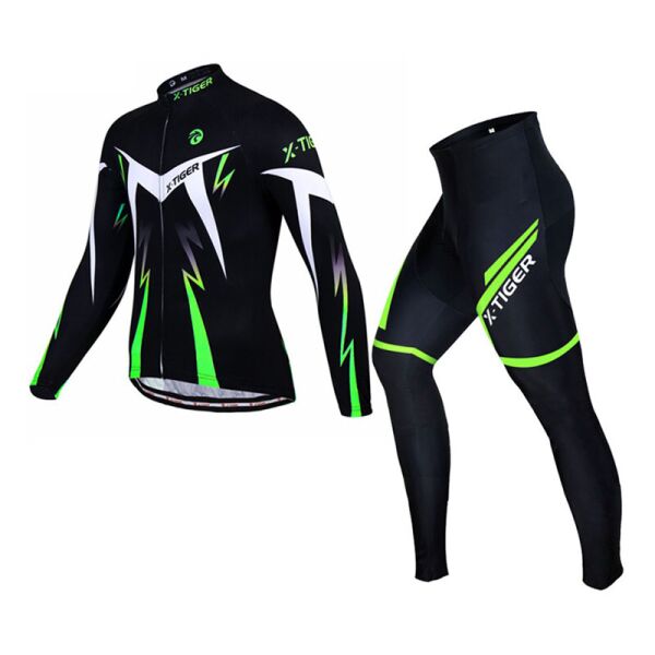 

Костюм вело X-Тiger XM-CT-01302 Green XXL кофта с длинным рукавом штаны для велосипедистов (F_5107-17481)