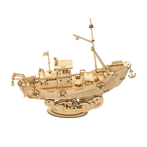 

Деревянный 3D конструктор Robotime TG308 Рыбацкая лодка (F_5862-19326)