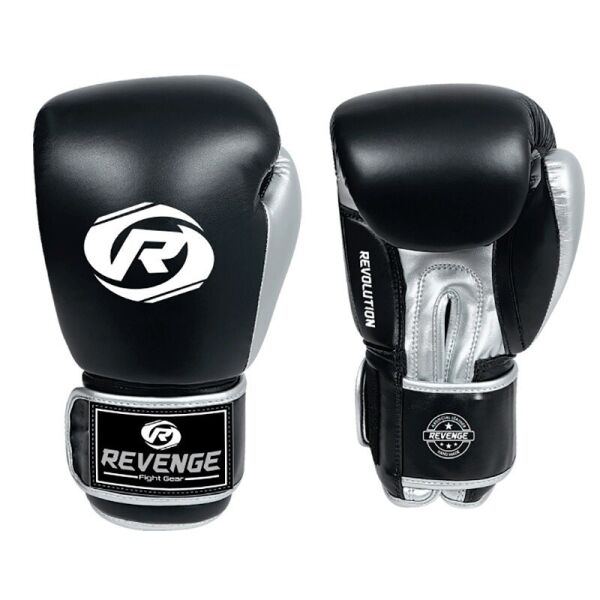 

Боксерские перчатки Revenge 1103 Черно-серые 10 унций PU