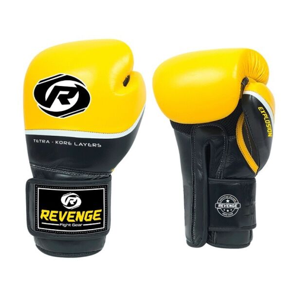 

Боксерские перчатки Revenge 1163 Жёлто-черные 12 унций PU