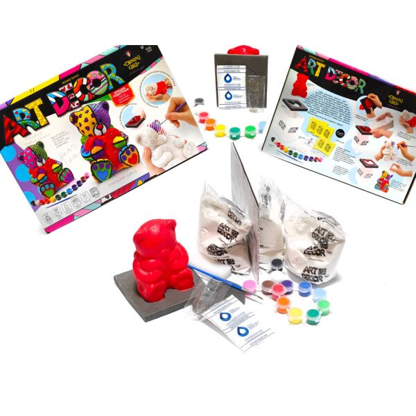 

Набор для творчества Danko Toys Создай гипсовую фигурку и раскрась её красками Медвежонок