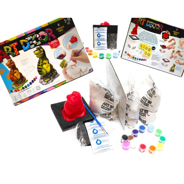 

Набор для творчества Danko Toys Создай гипсовую фигурку и раскрась её красками Динозавр