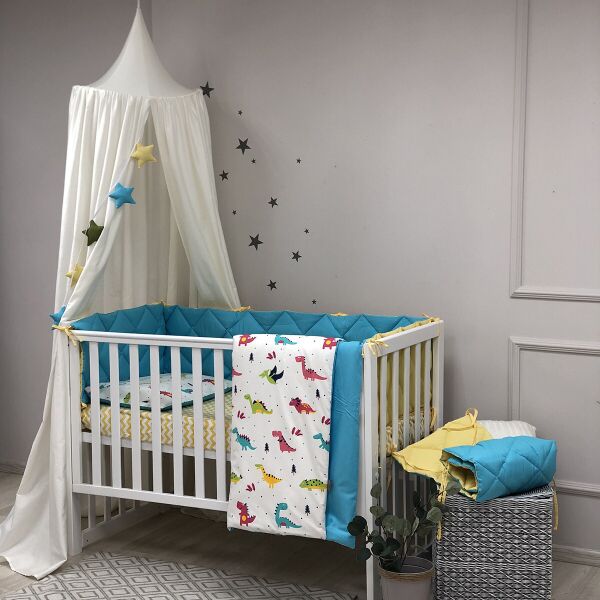 

Комплект детского постельного Baby Mix Дино яркий стандарт 0291540
