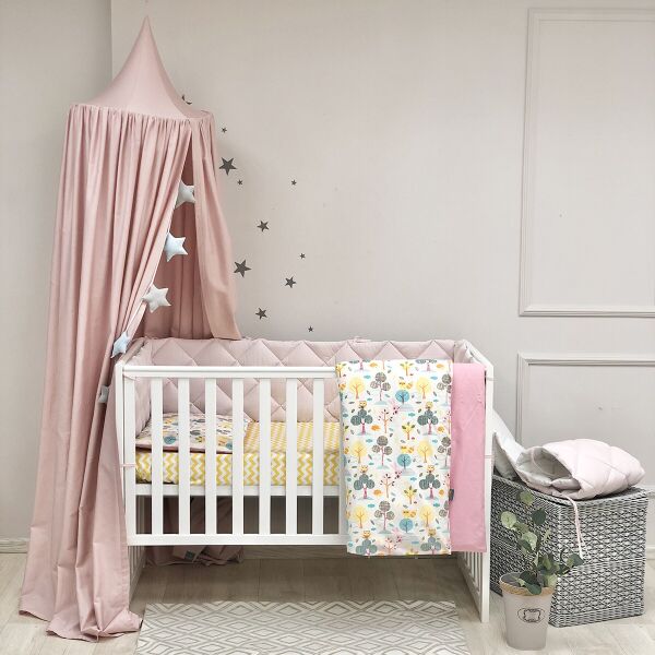 

Комплект детского постельного Baby Mix Совушки яркие стандарт 0291602