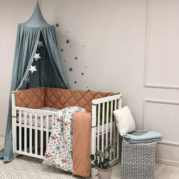 

Комплект детского постельного Baby Mix Дино терракот стандарт 0291464