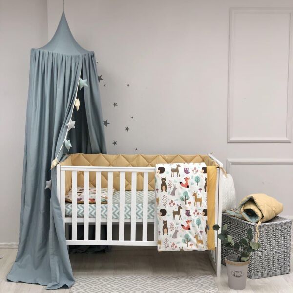 

Комплект детского постельного Baby Mix Лесные звери стандарт 0291122