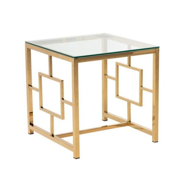 

Журнальный стол Vetro Mebel (Ветро мебель) CL-2 прозрачный + золото(246734)