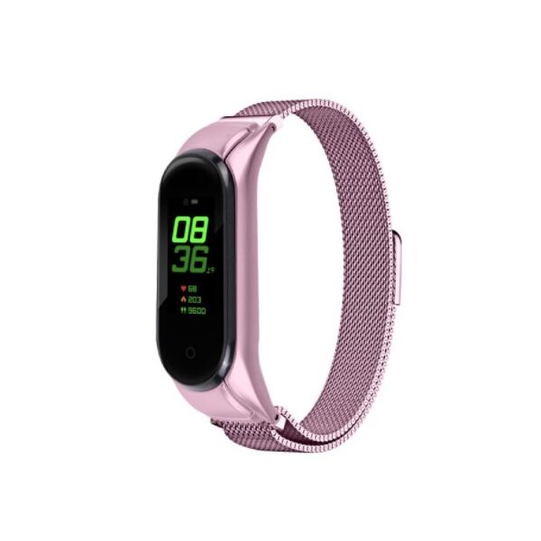 

Браслет для Mi Band 5 | 6 миланская петля с магнитной застежкой Ремешок BeWatch Розовый (1540215)