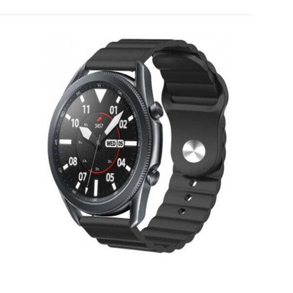 

Ремешок силиконовый 22мм для Samsung Galaxy Watch 46 mm | 3 45 mm | Gear S3 Wave BeWatch Черный (1020701)