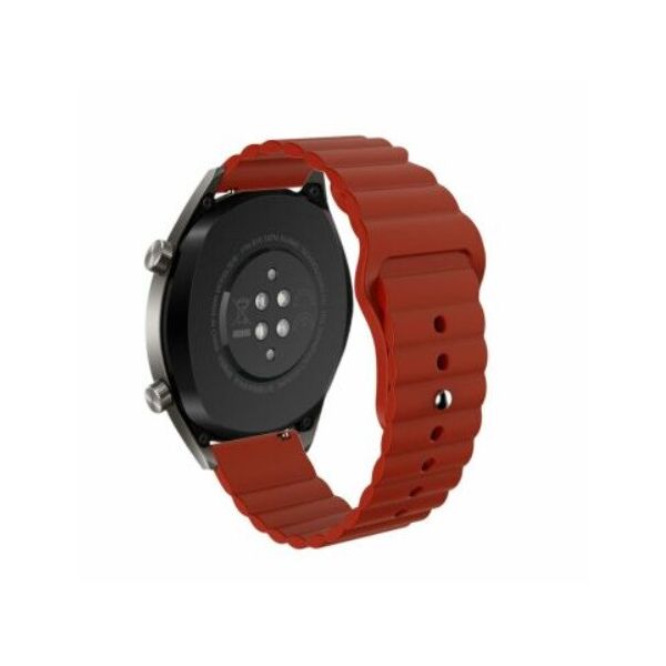 

Ремешок для Xiaomi Amazfit Stratos 3 | GTR 47 | GTR 2 силиконовый 22мм Wave BeWatch Темно-Красный (1020723)