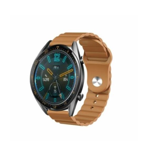 

Ремешок для Samsung Galaxy Watch 46 mm | 3 45 mm | Gear S3 силиконовый 22мм Wave BeWatch Коричневый (1020706)