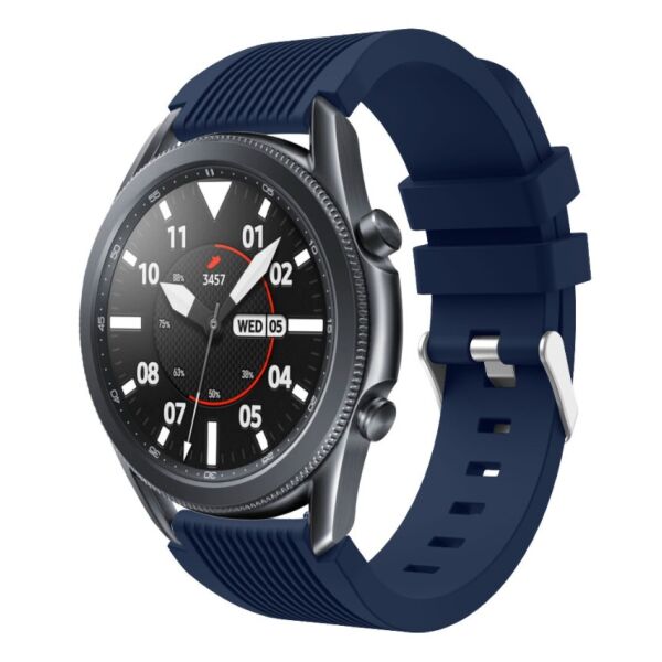 

Ремешок для Samsung Galaxy Watch 46 | 3 45mm | Gear S3 силиконовый 22мм ECO2 Темно Синий BeWatch (1022189)