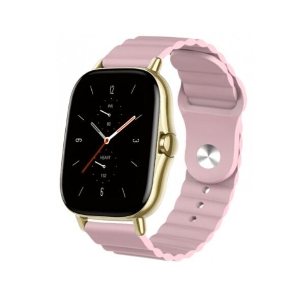 

Ремешок для Amazfit BIP | Bip Lite | Bip U / Pro/ Mini | GTS | GTS 2 (E) | GTR 42mm силиконовый 20мм Wave Светло Розовый BeWatch (1010705)