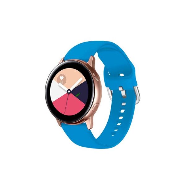 

Ремешок для Samsung Galaxy Watch 42 | 3 41 mm | Active | Active 2 силиконовый 20мм Голубой BeWatch (1012508)