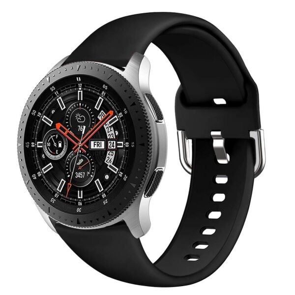 

Ремешок для Samsung Galaxy Watch 46 | 3 45mm | Gear S3 силиконовый 22мм Черный BeWatch (1022301)