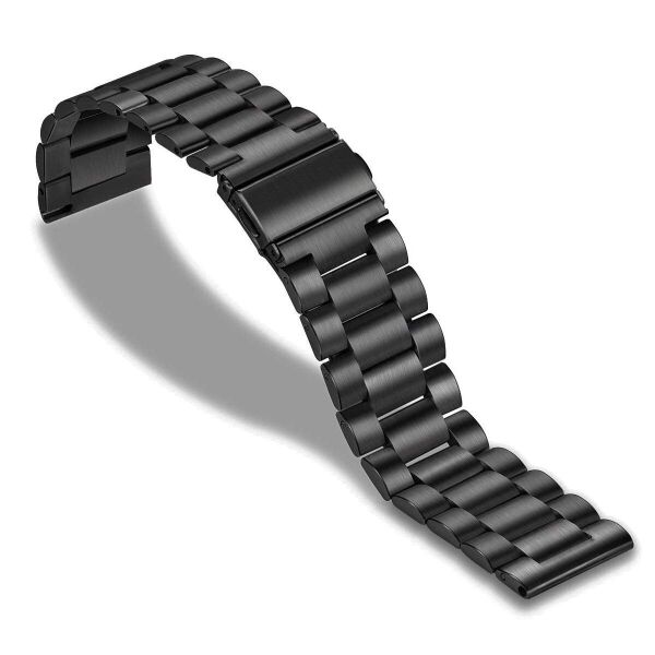 Акція на Браслет универсальный для часов Ремешок 20мм стальной классический Черный BeWatch (1110401) від Allo UA