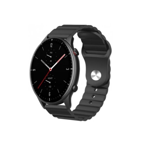 

Ремешок силиконовый 22мм для Xiaomi Amazfit Stratos 3 | GTR 47 | GTR 2 Wave BeWatch Черный (1020701)