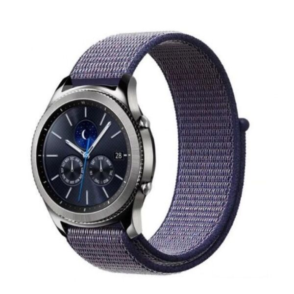 

Ремешок для Samsung Galaxy Watch 42 | 3 41 mm | Active | Active 2 нейлоновый 20мм липучка Темно-Синий BeWatch (1011398)