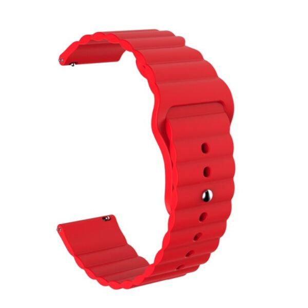 

Ремешок силиконовый 20мм для смарт часов универсальный Wave Красный BeWatch (1010704)