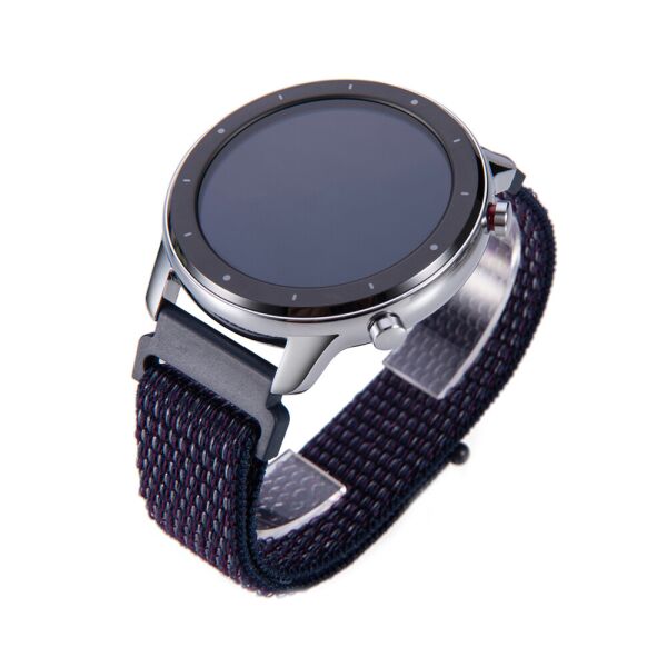 

Ремешок для Xiaomi Amazfit Stratos 3 | GTR 47 | GTR 2 нейлоновый 22мм липучка Индиго BeWatch (1021303)