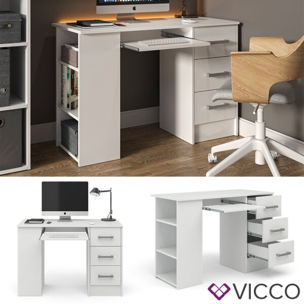 

Стол для компьютера 110x75 Vicco Dallas, белый