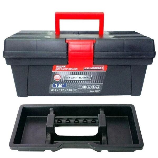 

Ящик для инструментов 16 415x225x200 мм Haisser Staff Semi Profi Alu 90014
