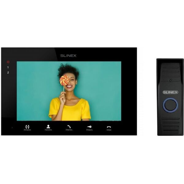 

Комплект видеодомофона Slinex SQ-07MTHD Black + Вызывная панель Slinex ML-15HD Black