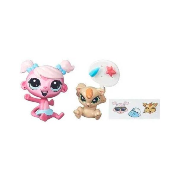 

Набор фигурок Littlest Pet Shop зверюшки Minka Mark и LaRisa McChortle Hasbro BR86102