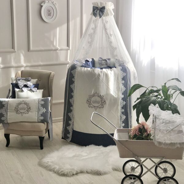 

Комплект детского постельного Elegance синий овал 0145183