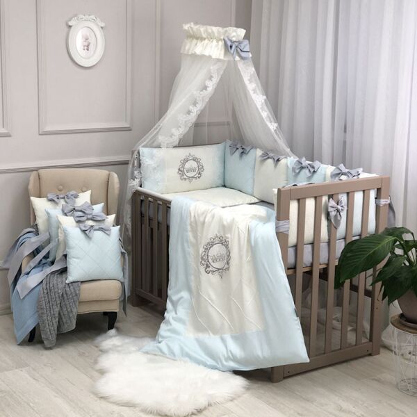 

Комплект детского постельного Elegance голубой стандарт 014507