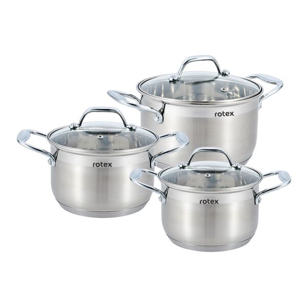 

Наборы кастрюль с крышками Rotex RC325-6S Catania